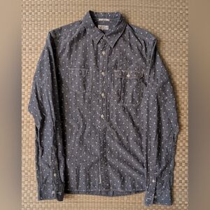 All Saints Black Casual Button Down Shirt